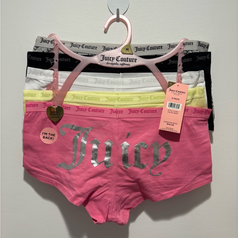 Juicy Couture Boy Shorts Set - Size Medium